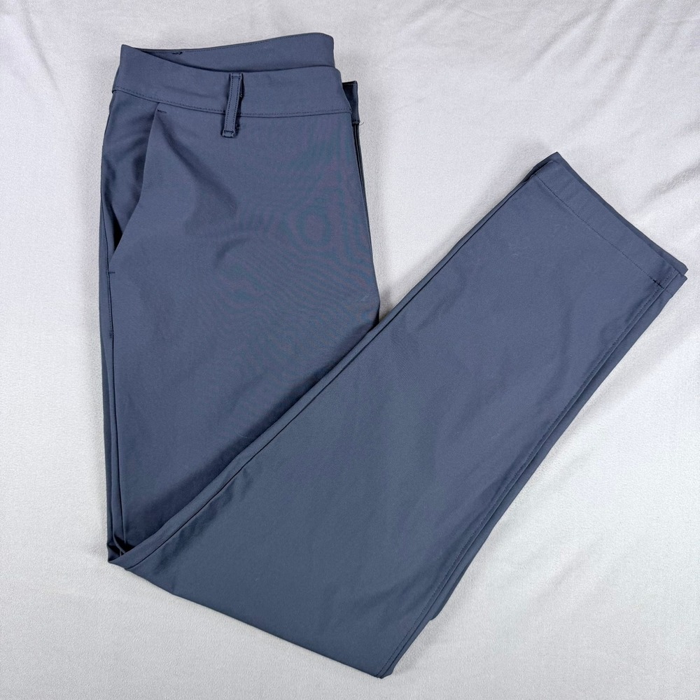 All in Motion Mens 32x30 Navy Blue Polyester Blend Golf Chino Performance Pants